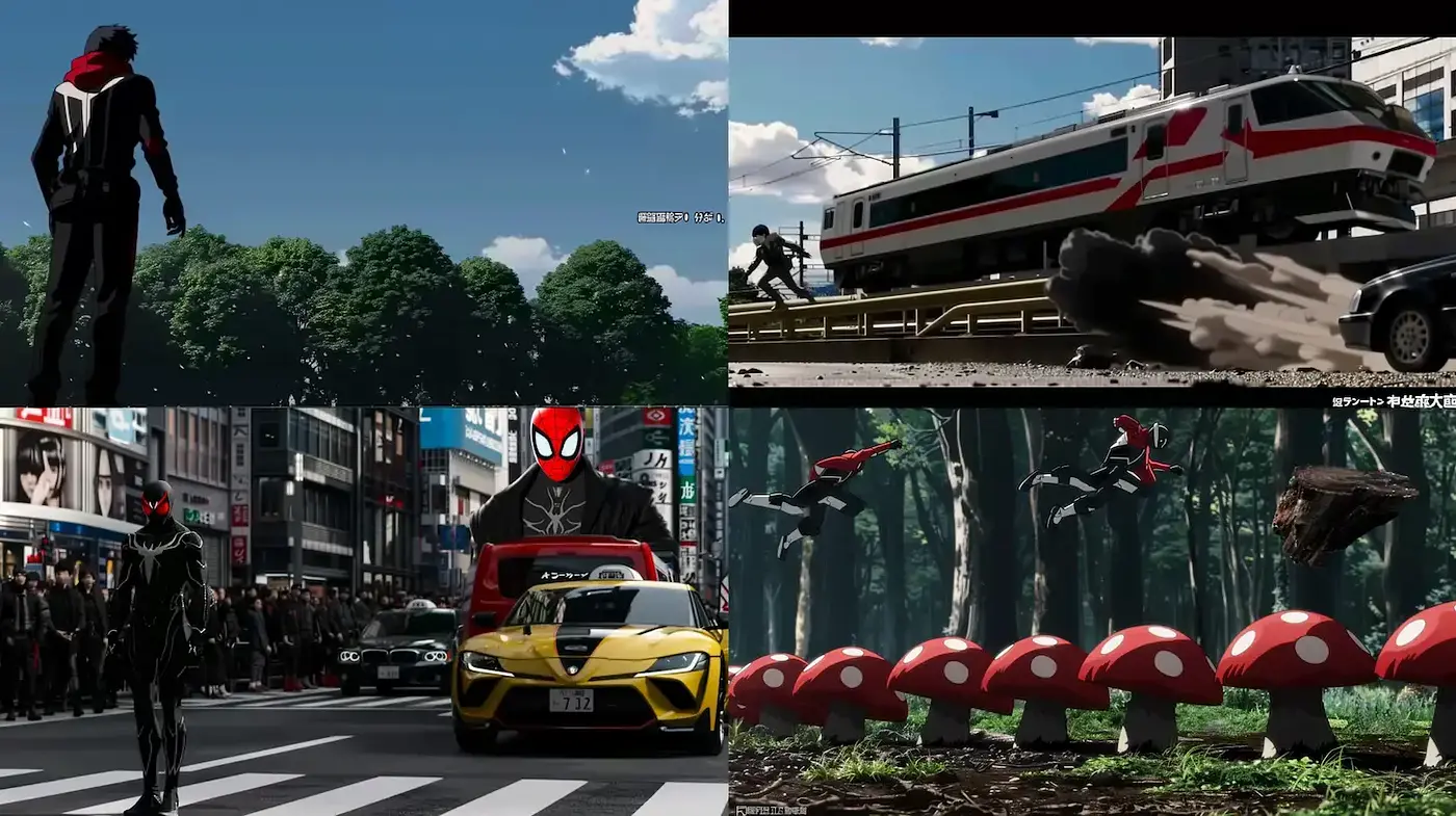Dynamic and vivid urban scenes with a futuristic twist - Midjourney sref style