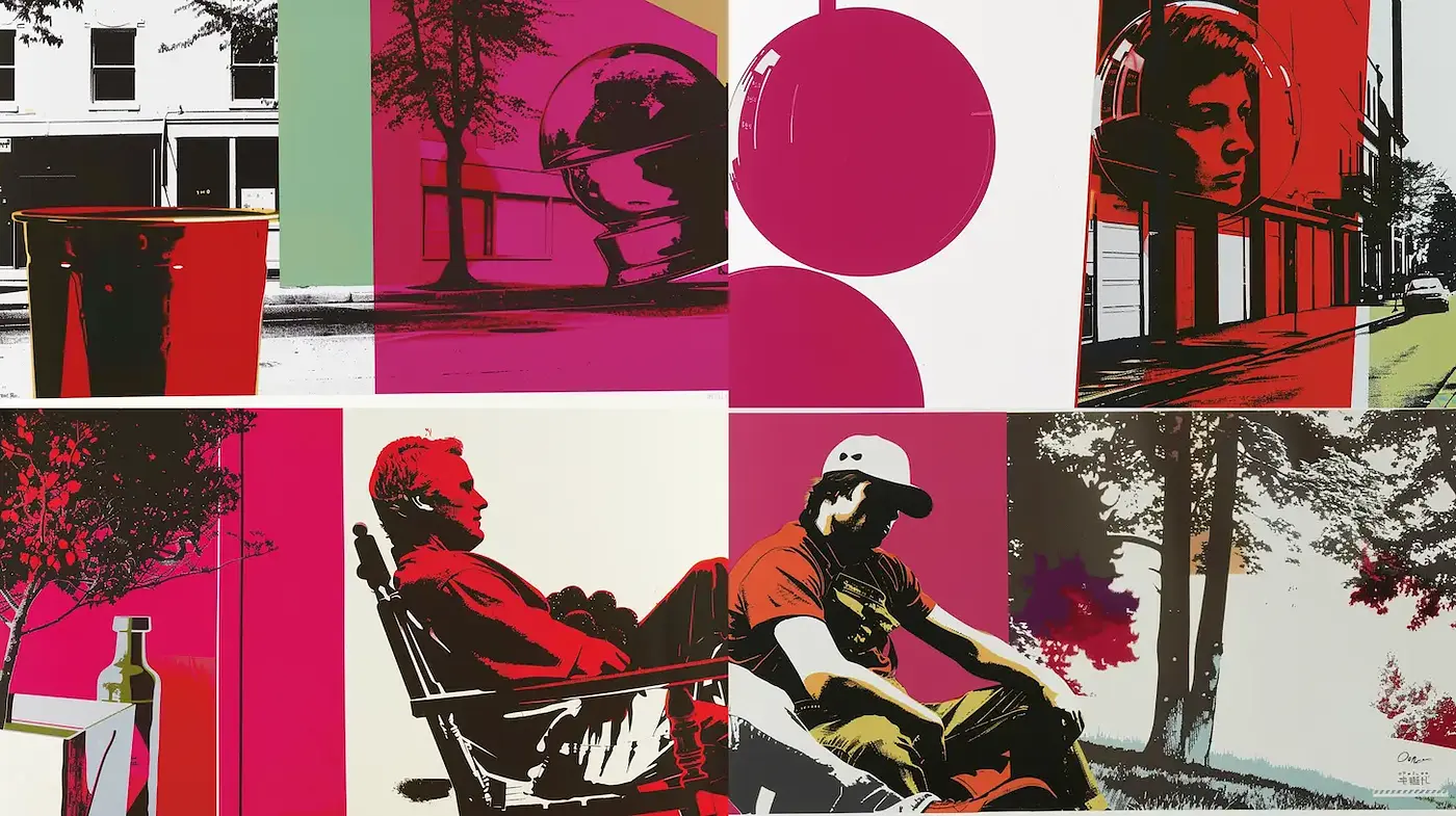 Vibrant, Graphic Art with a Modern Retro Aesthetic - Midjourney sref style