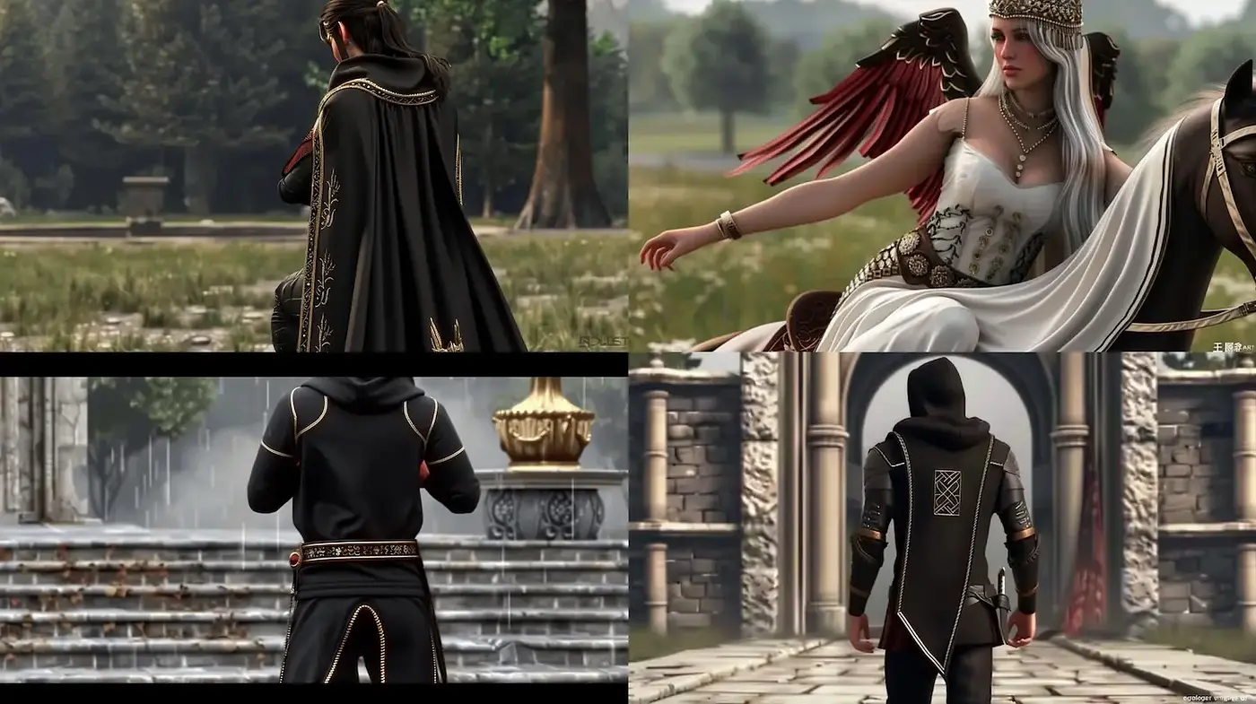 Elegant Fantasy Narratives with Rich Textures and Detail - Midjourney sref style
