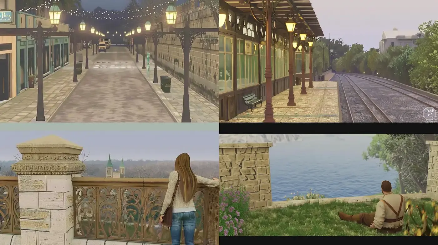 Serene and Dreamlike Landscape Art with Subtle Realism and Pastoral Charm - Midjourney sref style