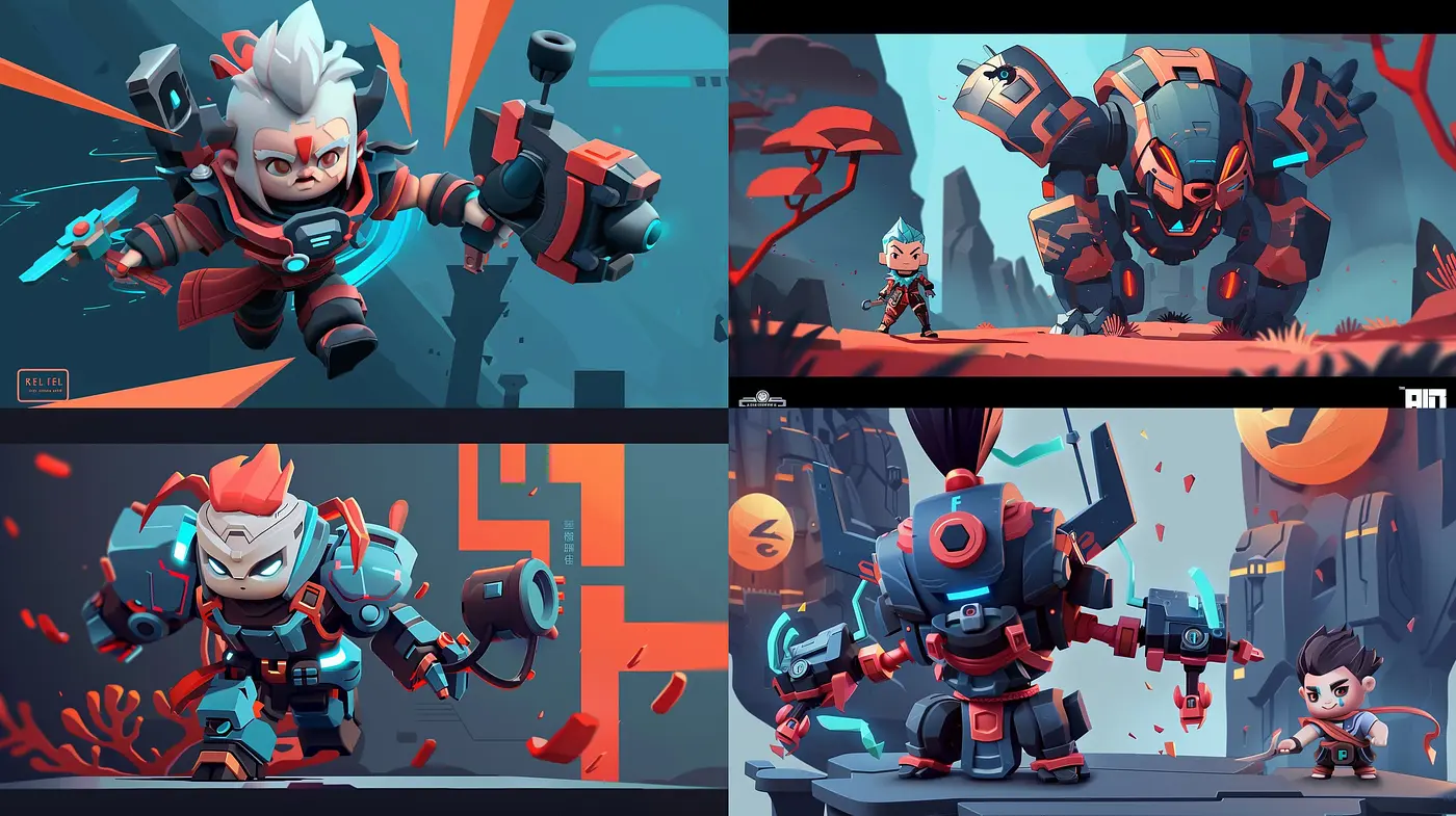 Futuristic Synthwave Mecha: A Harmonious Blend of Vibrant Hues and Mechanical Elegance - Midjourney sref style