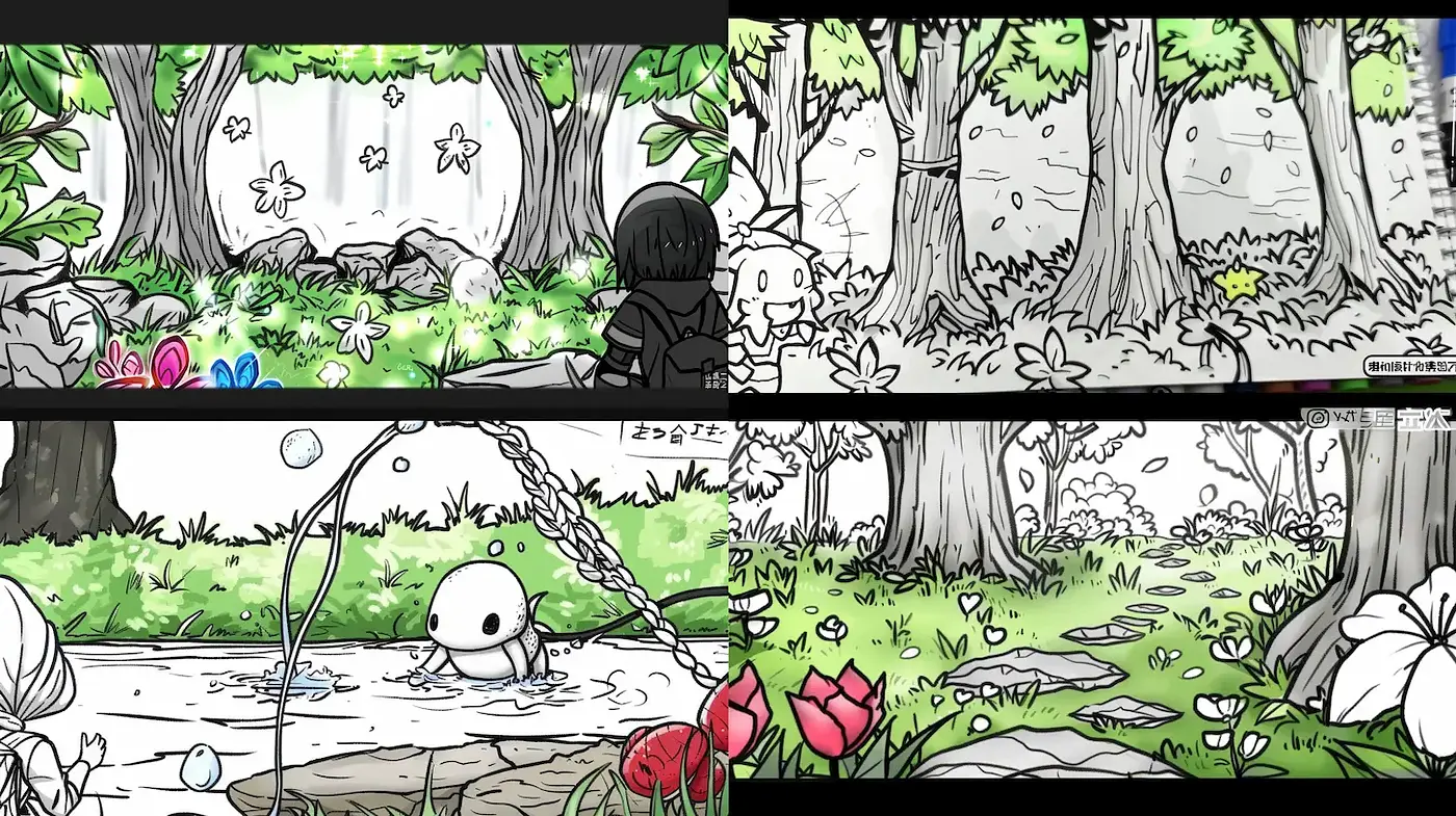 Charming Whimsy in Nature: A Consistent Fusion of Playful Illustration Styles - Midjourney sref style