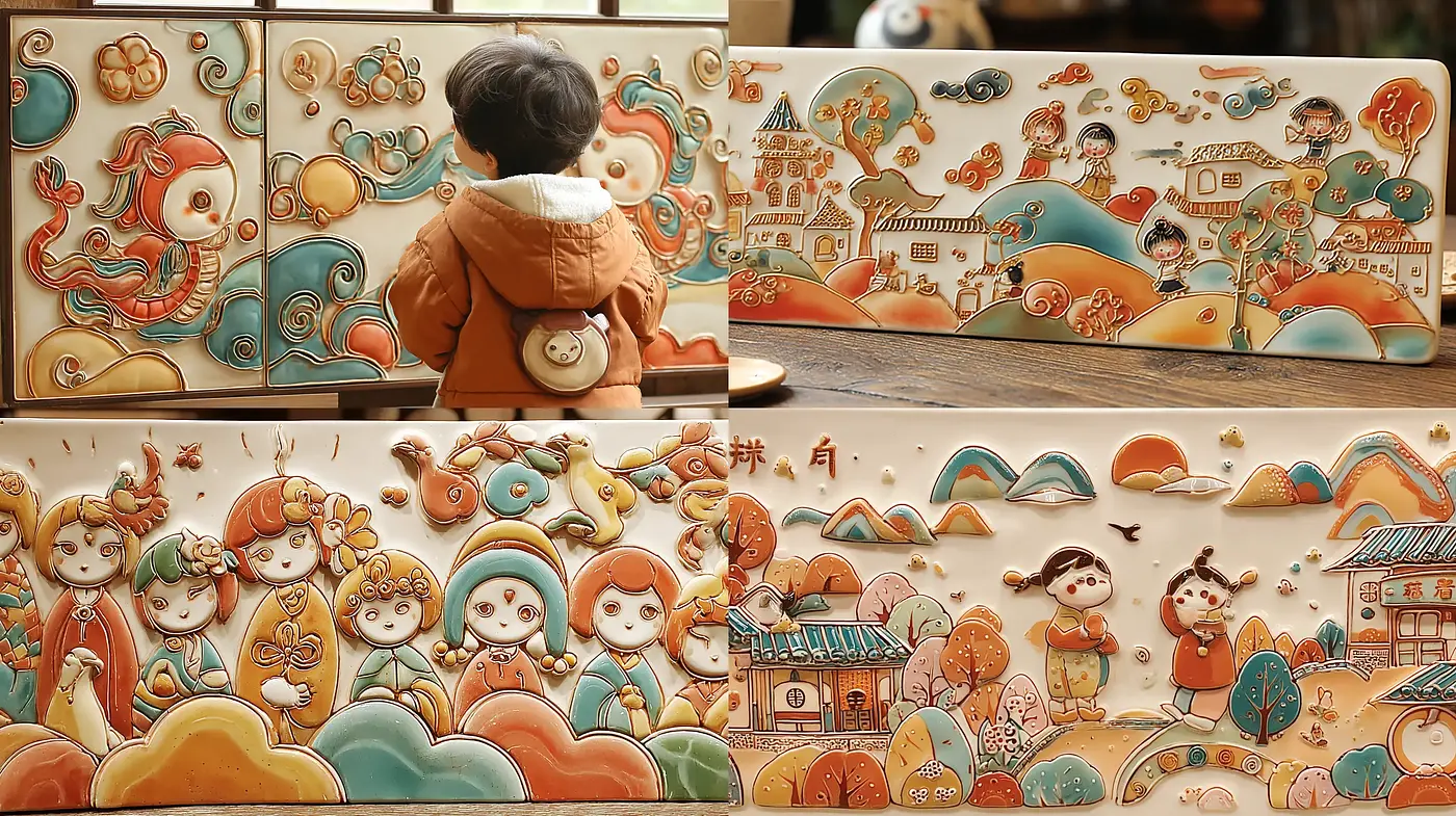 Charming and Playful Whimsical Illustrations with Strong Cultural Elements - Midjourney sref style