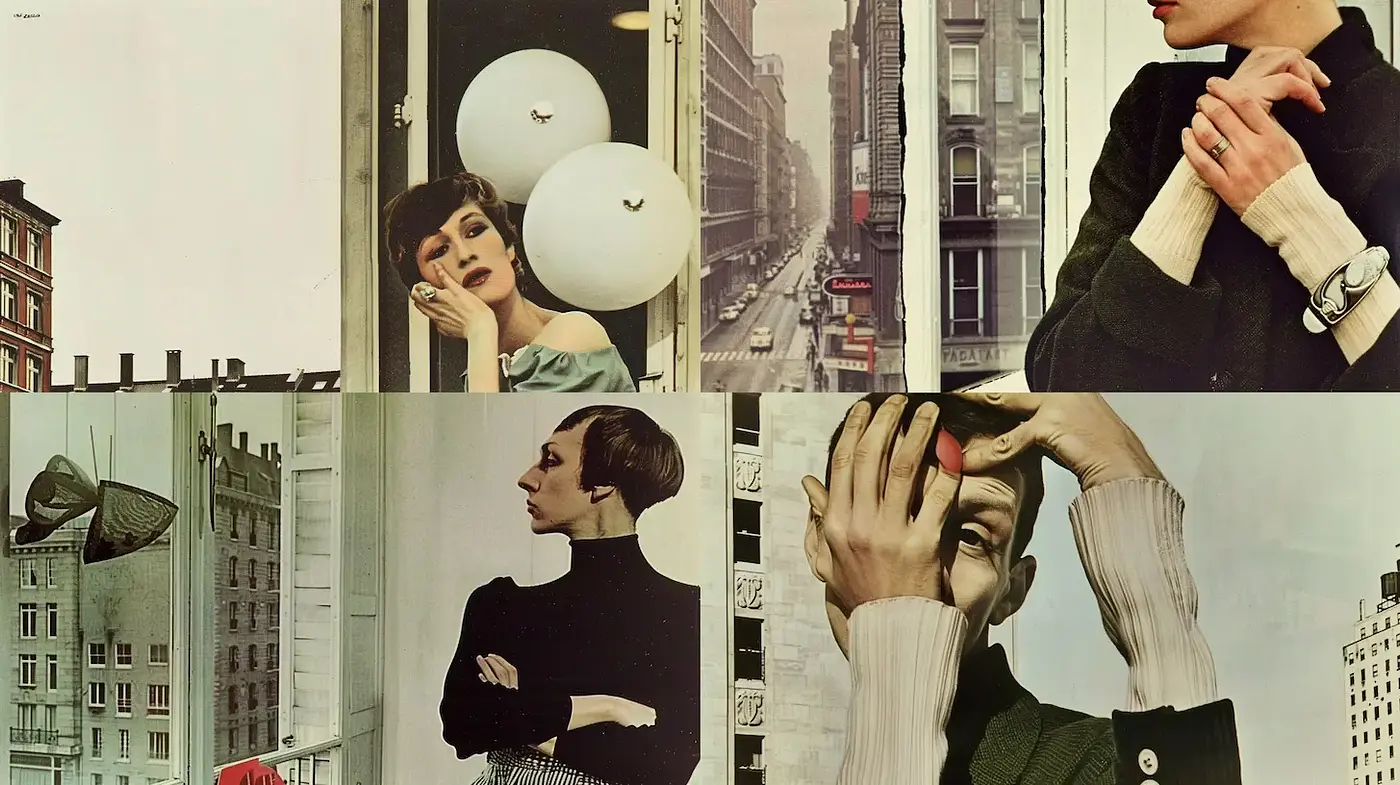 Vintage Artistic Expression with a Harmonious Blend of Urbanity and Melancholy - Midjourney sref style