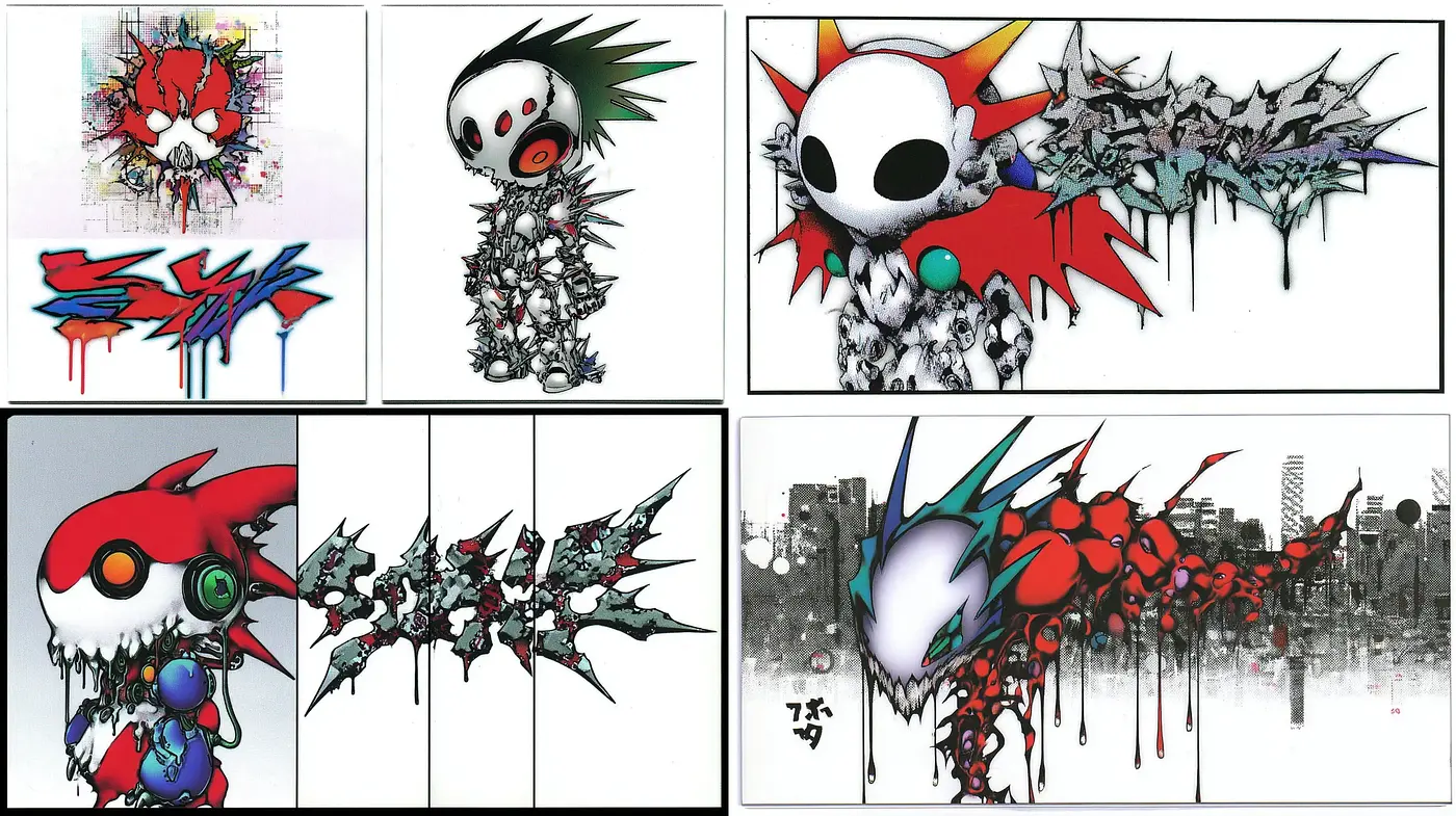Dynamic and Playful Urban Art Style with Graffiti Influences - Midjourney sref style