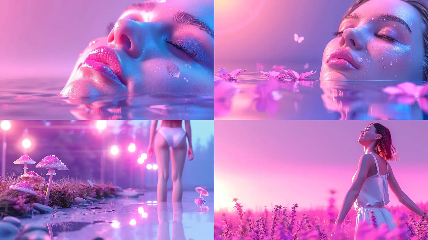 Ethereal Dreamscape: A Harmonious Blend of Surrealism and Digital Artistry in Pastel Tones - Midjourney sref style