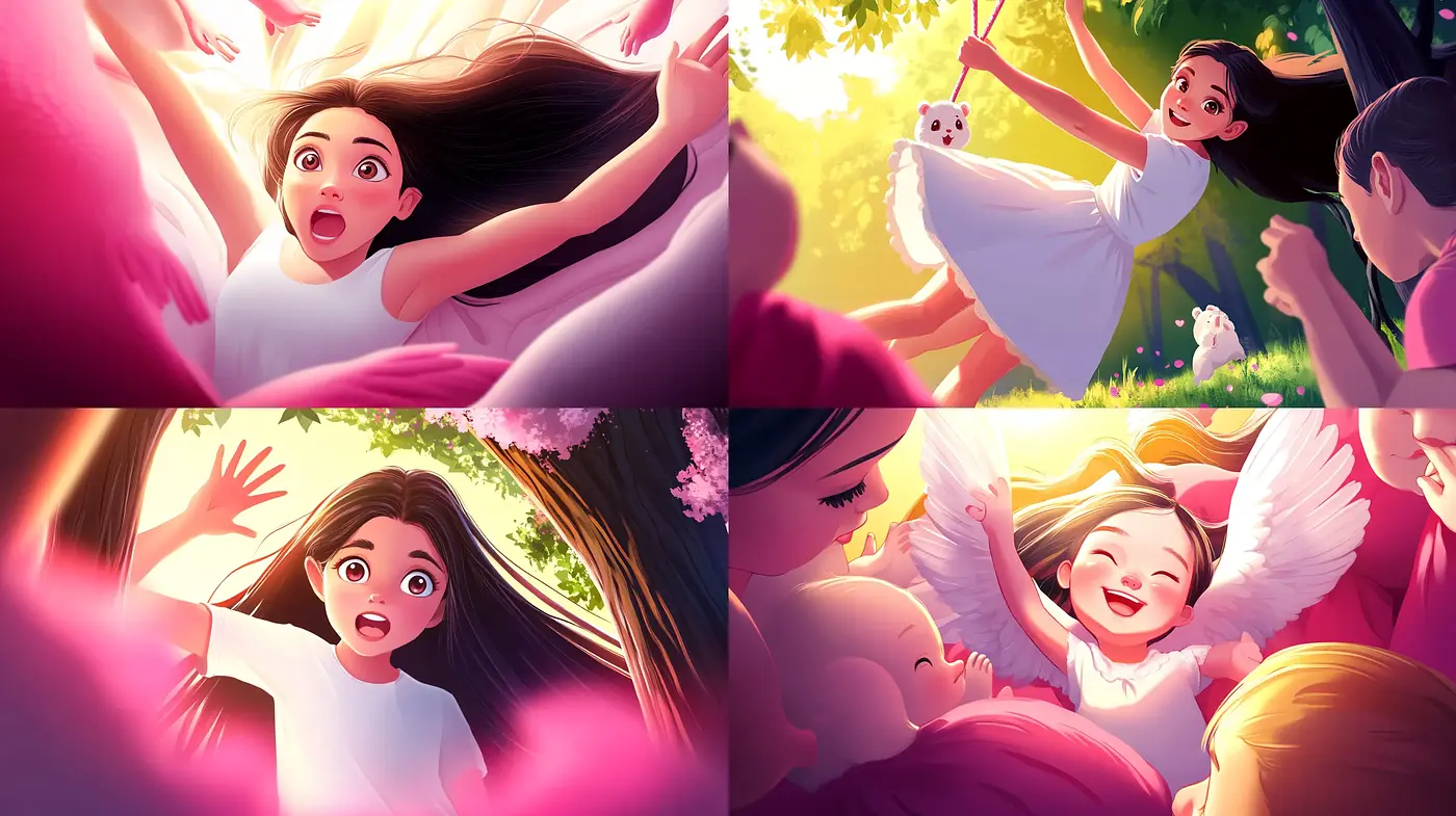 Luminous Dreamscape Animation-Inspired Illustration - Midjourney sref style
