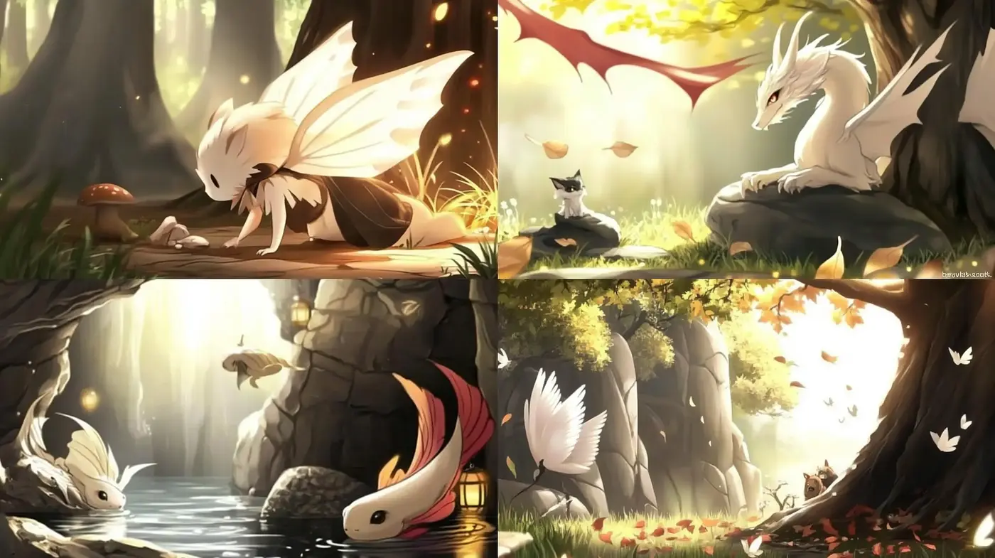 Enchanted Forest Whimsy: A Consistent Dreamlike Illustrative Style - Midjourney sref style