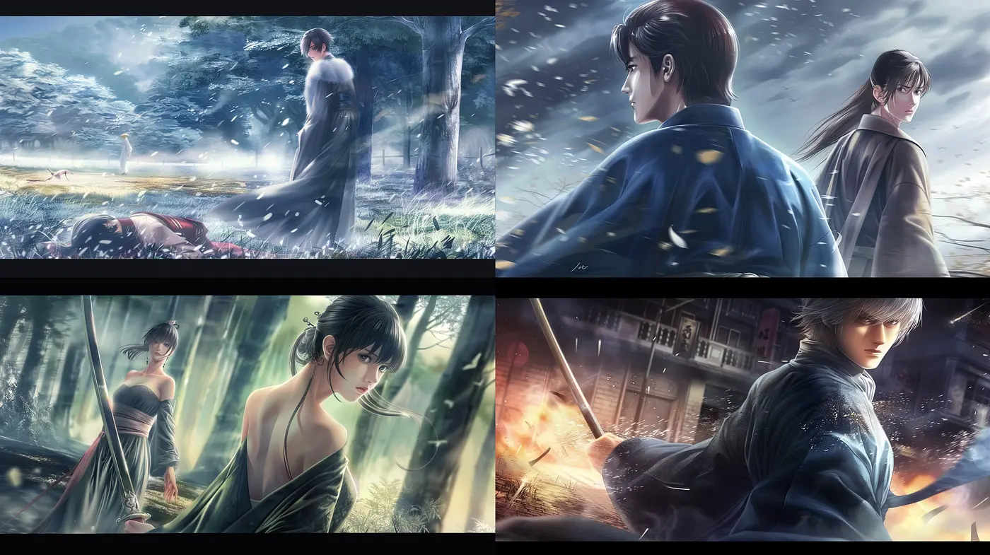 Ethereal Elegance: A Fusion of Anime Influences with Dreamlike Impressionistic Colors - Midjourney sref style