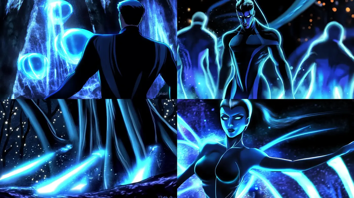 Ethereal Neon Dreamscape: A Luminous Fusion of Digital Fantasy - Midjourney sref style