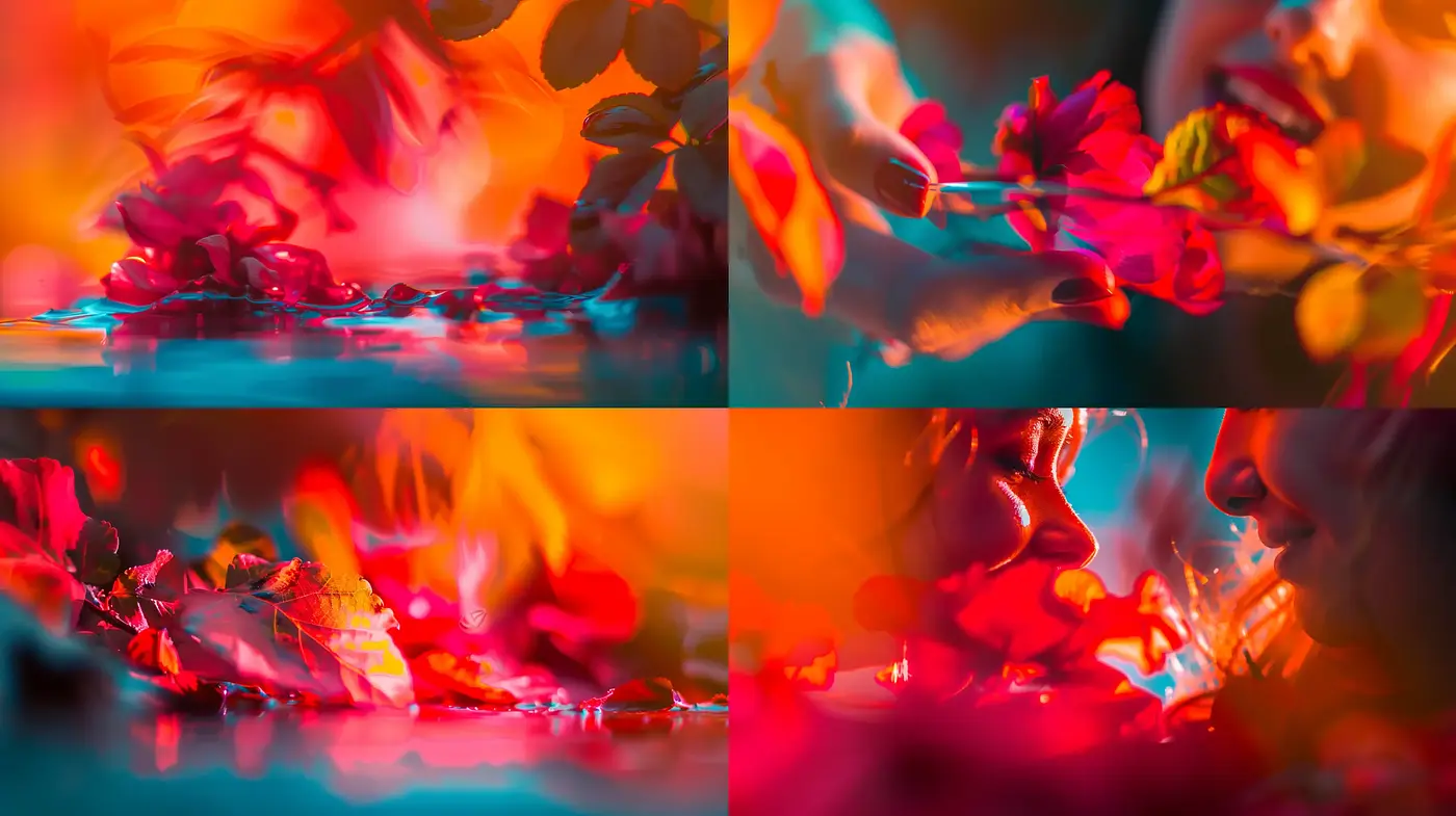 Fiery Dreamscape: A Fusion of Abstract Expressionism and Surreal Vivid Hues - Midjourney sref style