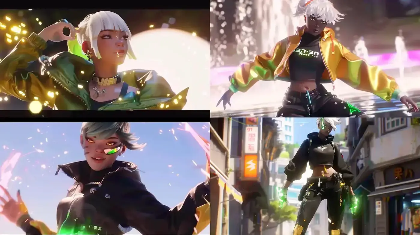 Dynamic and vivid futuristic cyberpunk aesthetic - Midjourney sref style
