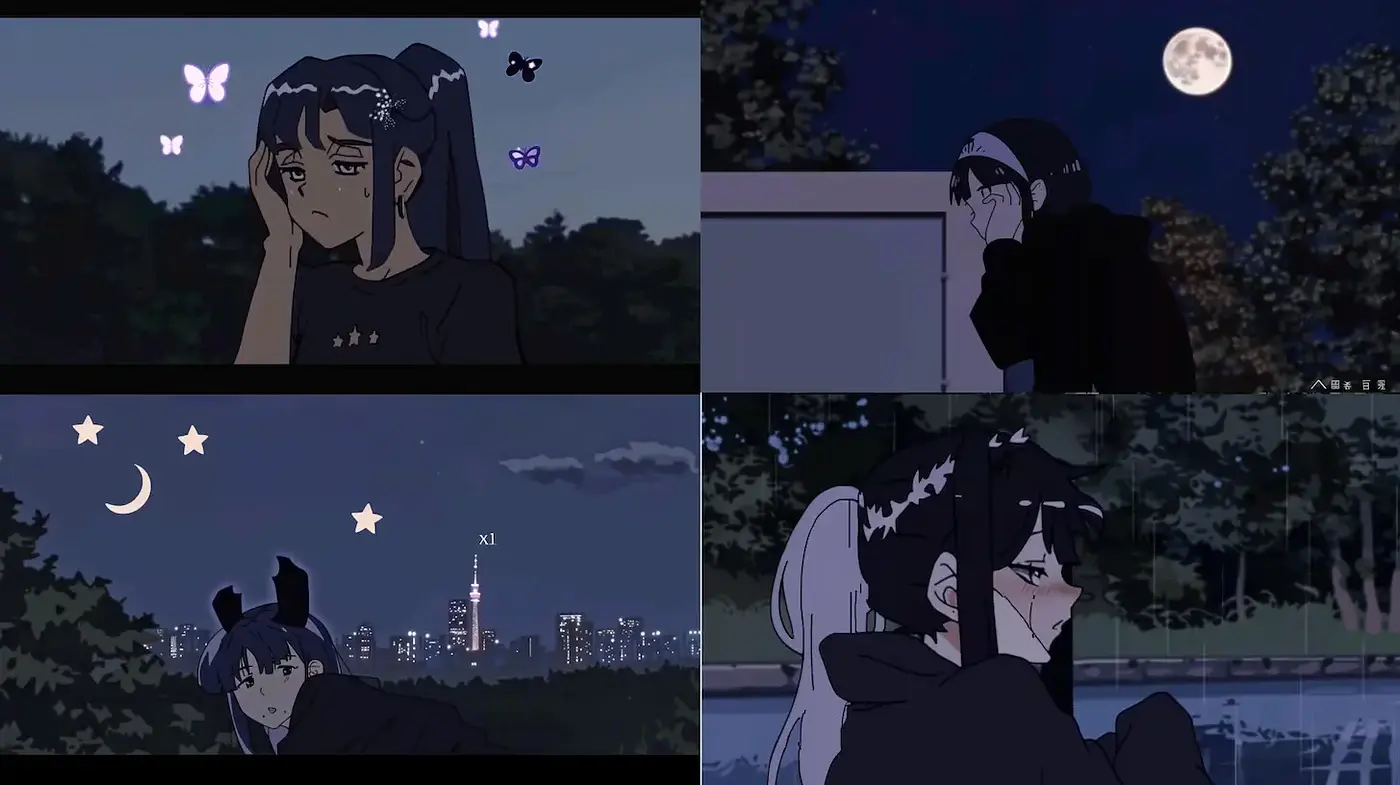 Emotionally Resonant Anime Aesthetics with a Touch of Urban Night Life - Midjourney sref style
