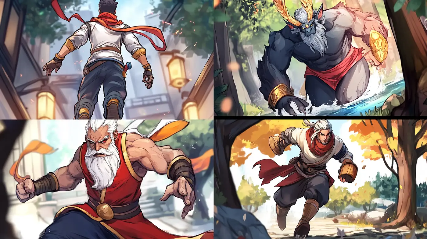 Vibrant Action-Packed Comic Illustration - Midjourney sref style