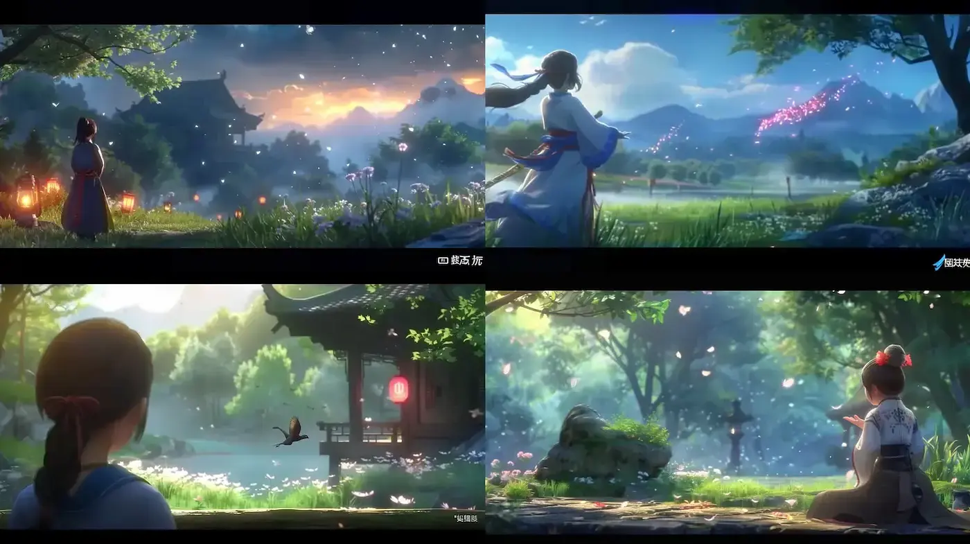 Ethereal Twilight Serenity: A Study in Luminous Landscape and Cultural Elegance - Midjourney sref style