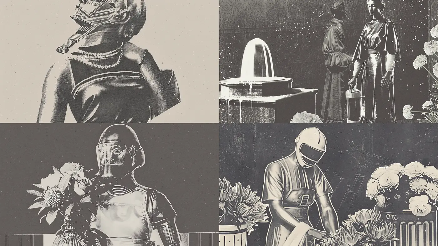 Monochromatic Nostalgia with a Grainy Aesthetic - Midjourney sref style