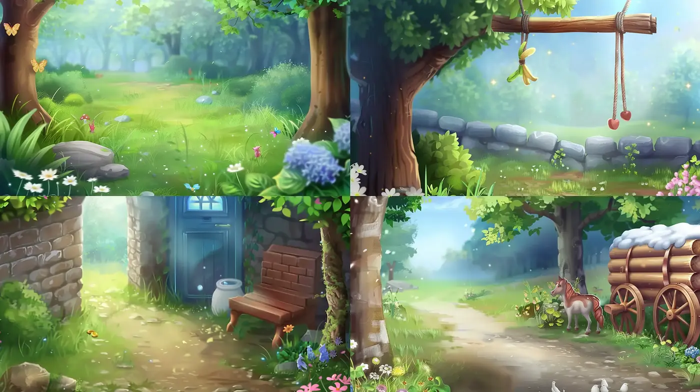 Enchanting Pastoral Dreamscapes: A Symphony of Serene Nature - Midjourney sref style