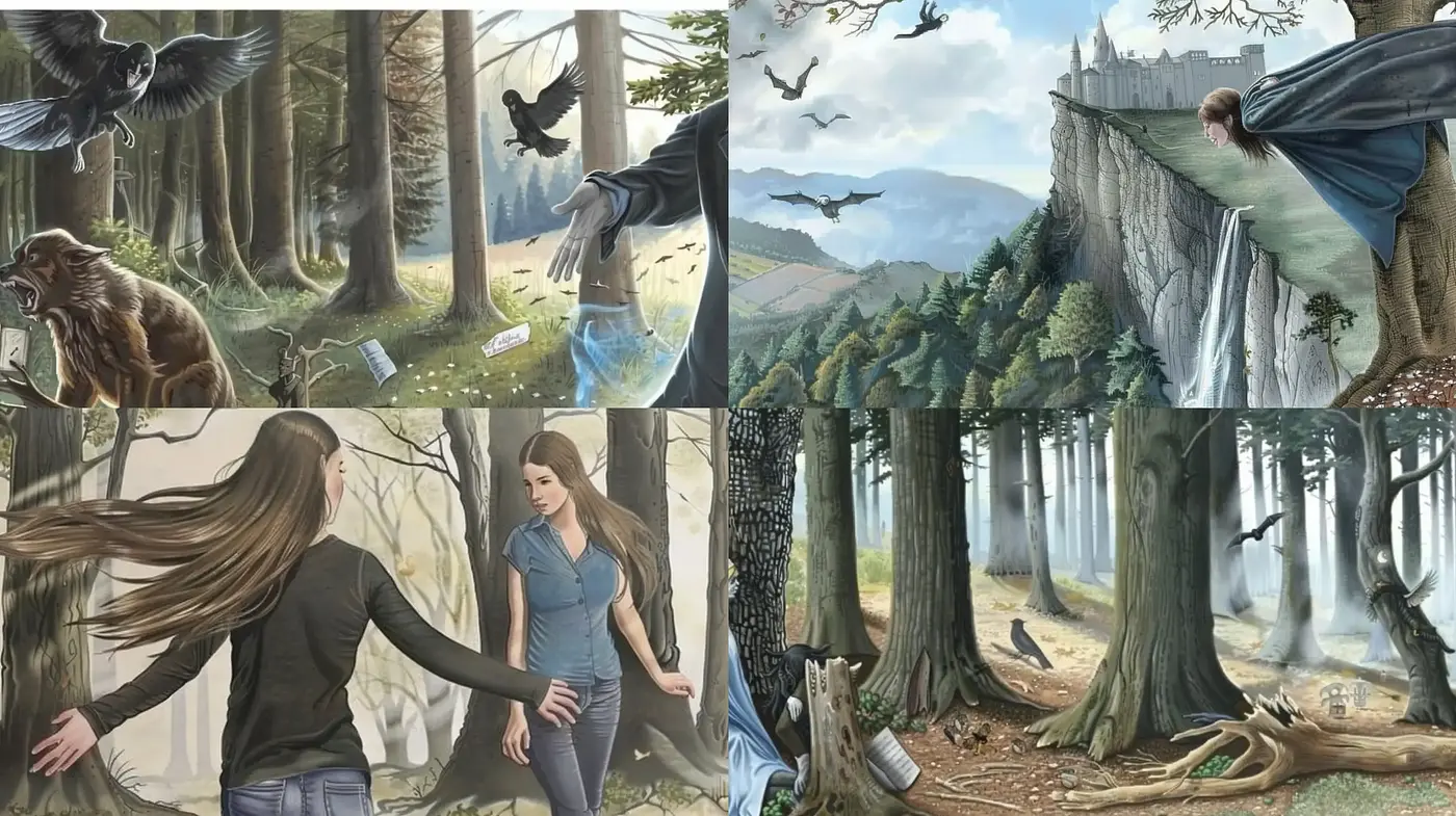 Enigmatic Fantasy Realism Infused with a Soft Natural Palette - Midjourney sref style