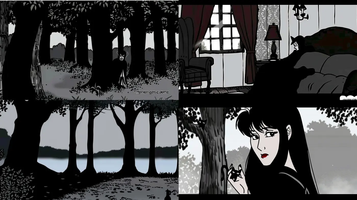 Monochromatic Elegance of Stylized Shadows and Light - Midjourney sref style