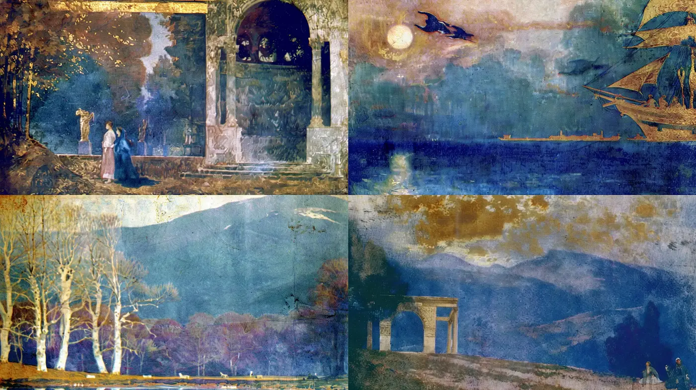 Ethereal Antiquity: Dreamy Brushstrokes of Nostalgic Horizons - Midjourney sref style