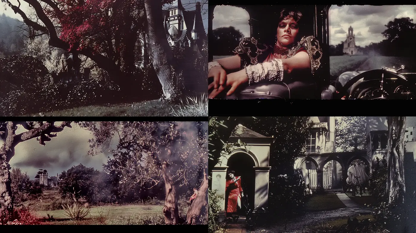 Ethereal Gothic Melancholy: A Glimpse into the Moody and Mysterious - Midjourney sref style