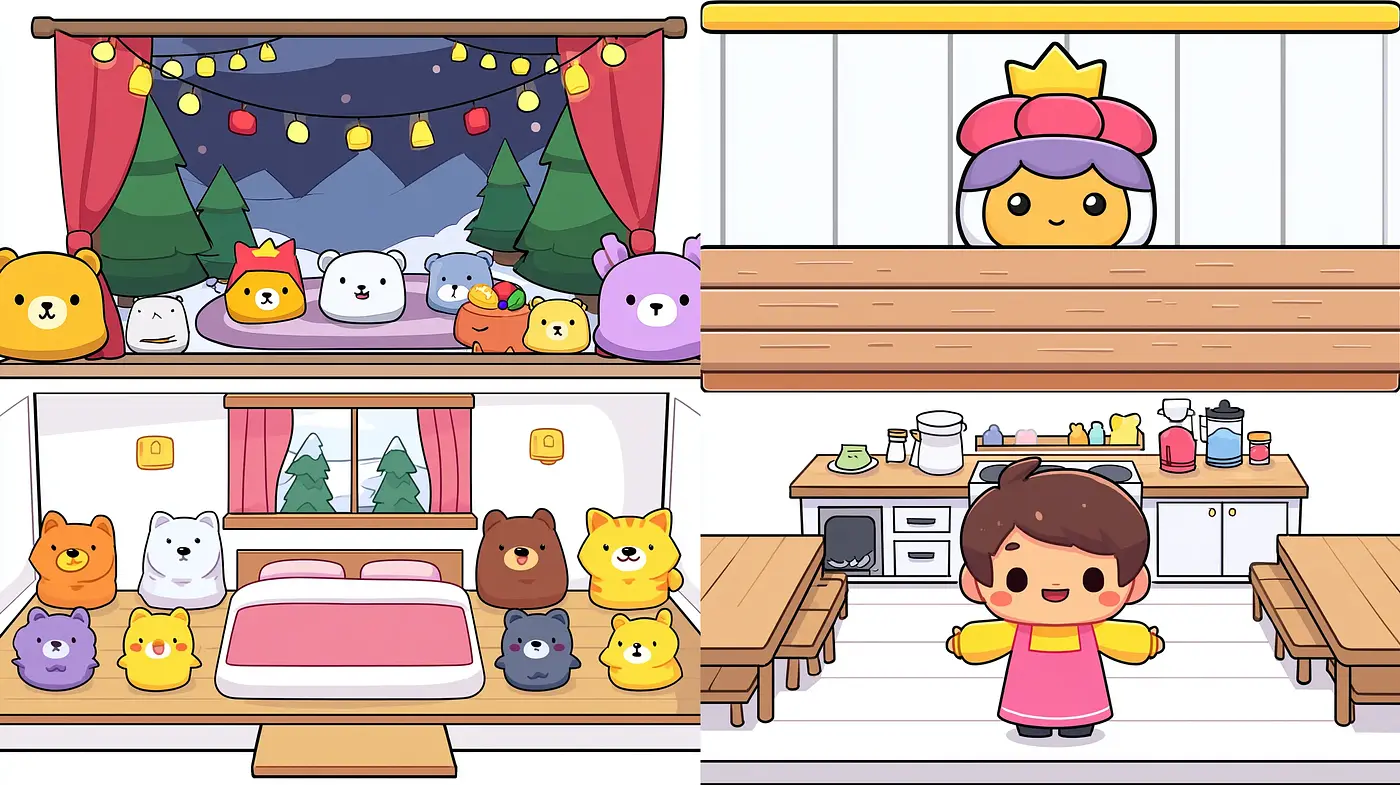 Charming and Whimsical Illustrations with a Cozy Aesthetic - Midjourney sref style