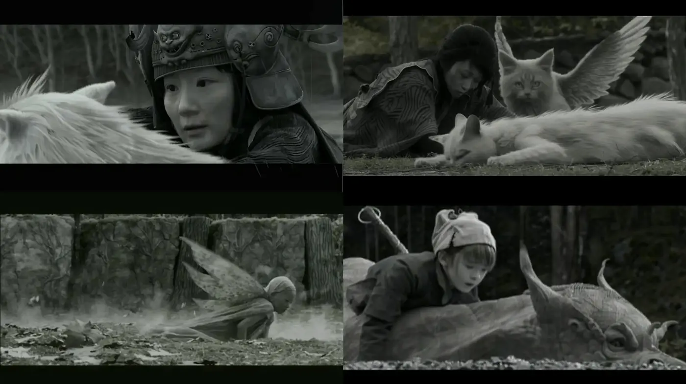 Monochromatic Ethereal Fantasy: A Cinematic Exploration in Grayscale - Midjourney sref style