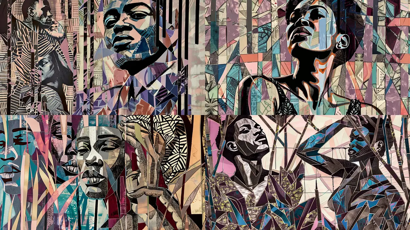 Geometric Afrofuturism Portraiture - Midjourney sref style