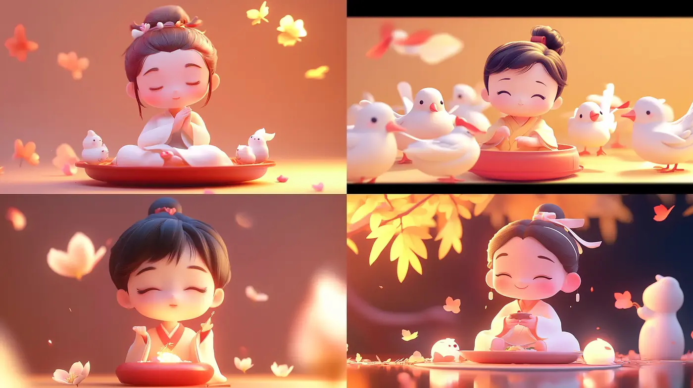 Warm Hues and Serene Joy: A Tranquil Anime-Inspired Visualization - Midjourney sref style