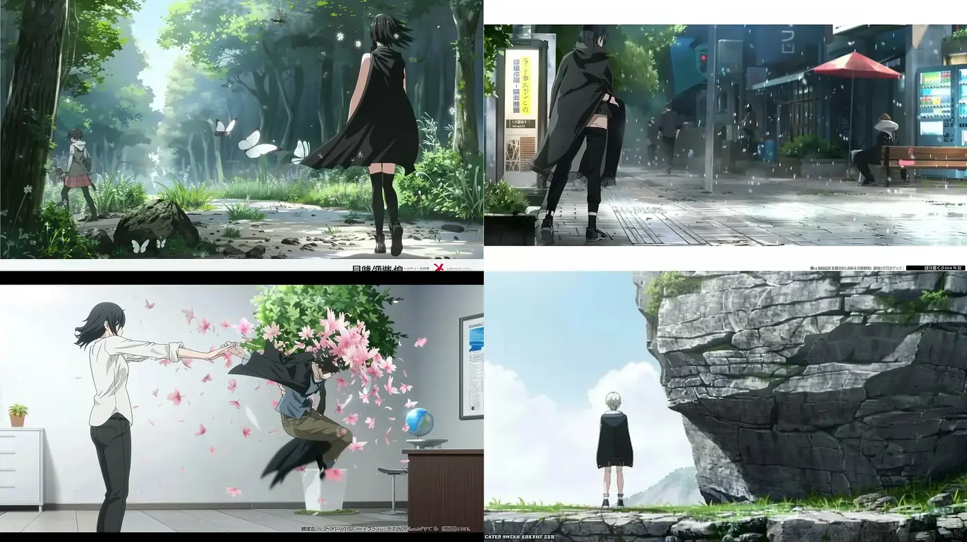 Ethereal Luminance: A Harmonious Blend of Anime-Inspired Serenity and Vivid Scenery - Midjourney sref style
