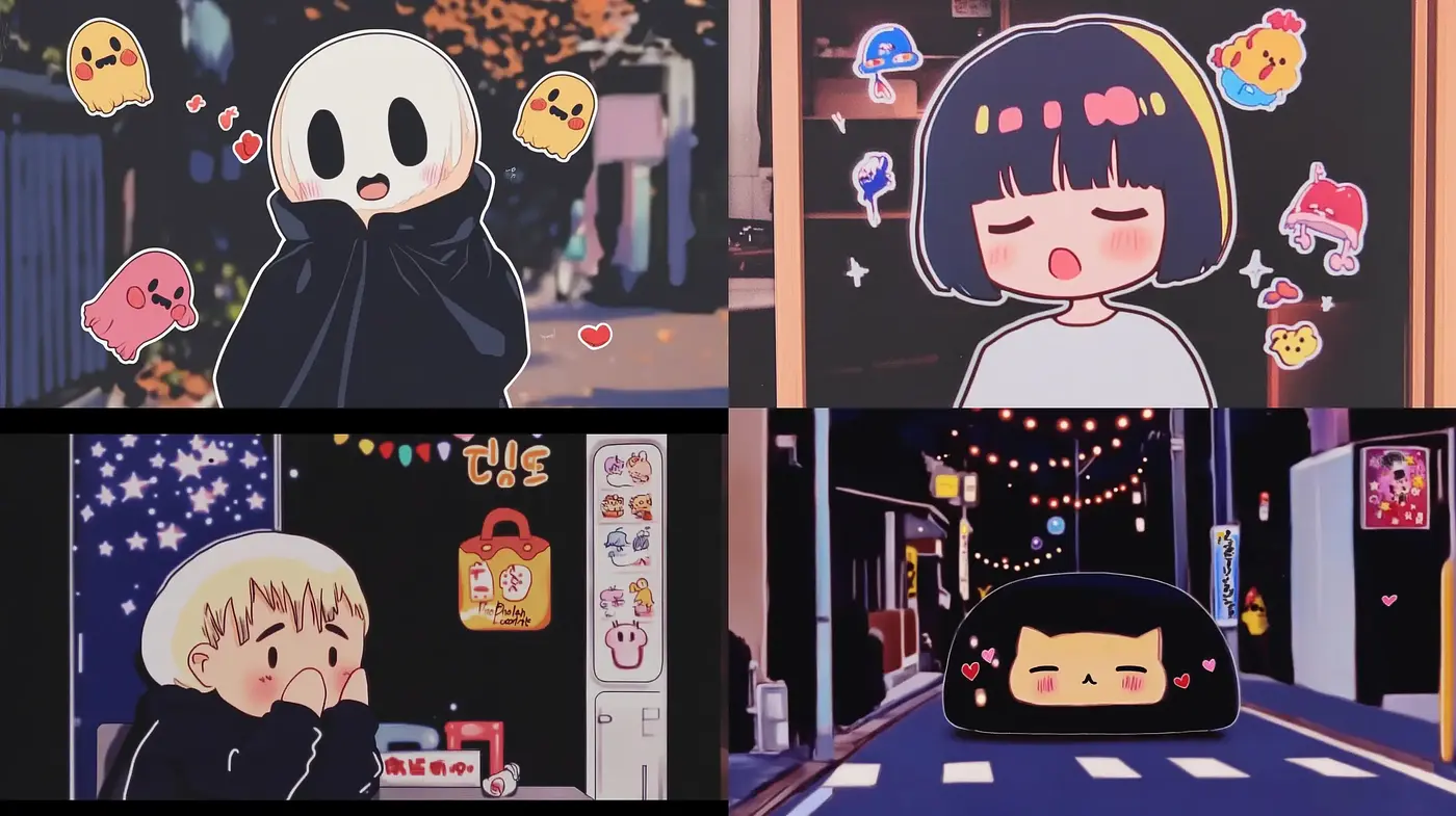 Playful and Expressive Anime-Inspired Digital Illustrations - Midjourney sref style