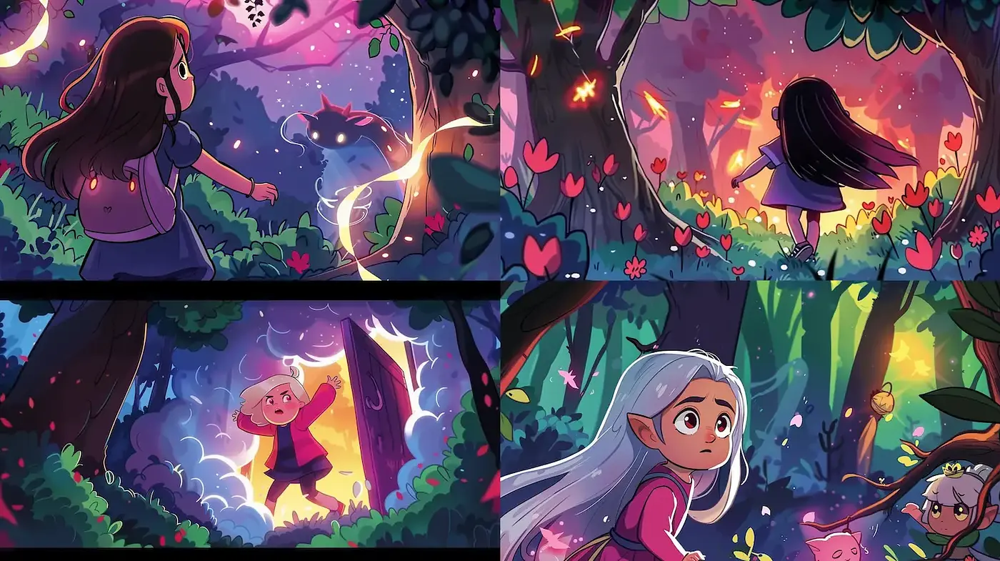 Whimsical and Enchanting Fantasy Illustrations with a Playful Vibe - Midjourney sref style