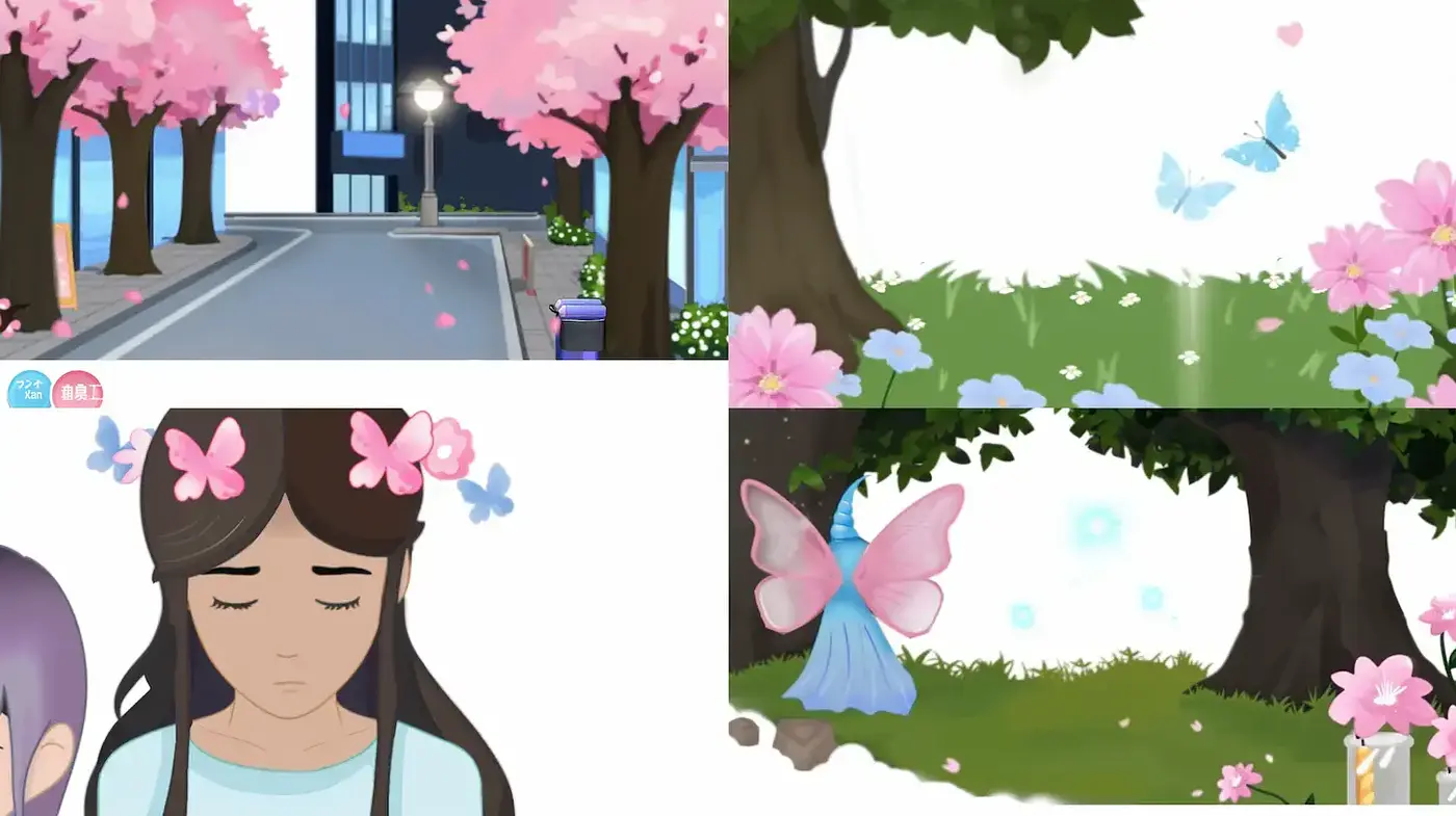 Serene Pastel Dreamscape: A Harmonious Blend of Soft Hues and Anime Aesthetics - Midjourney sref style