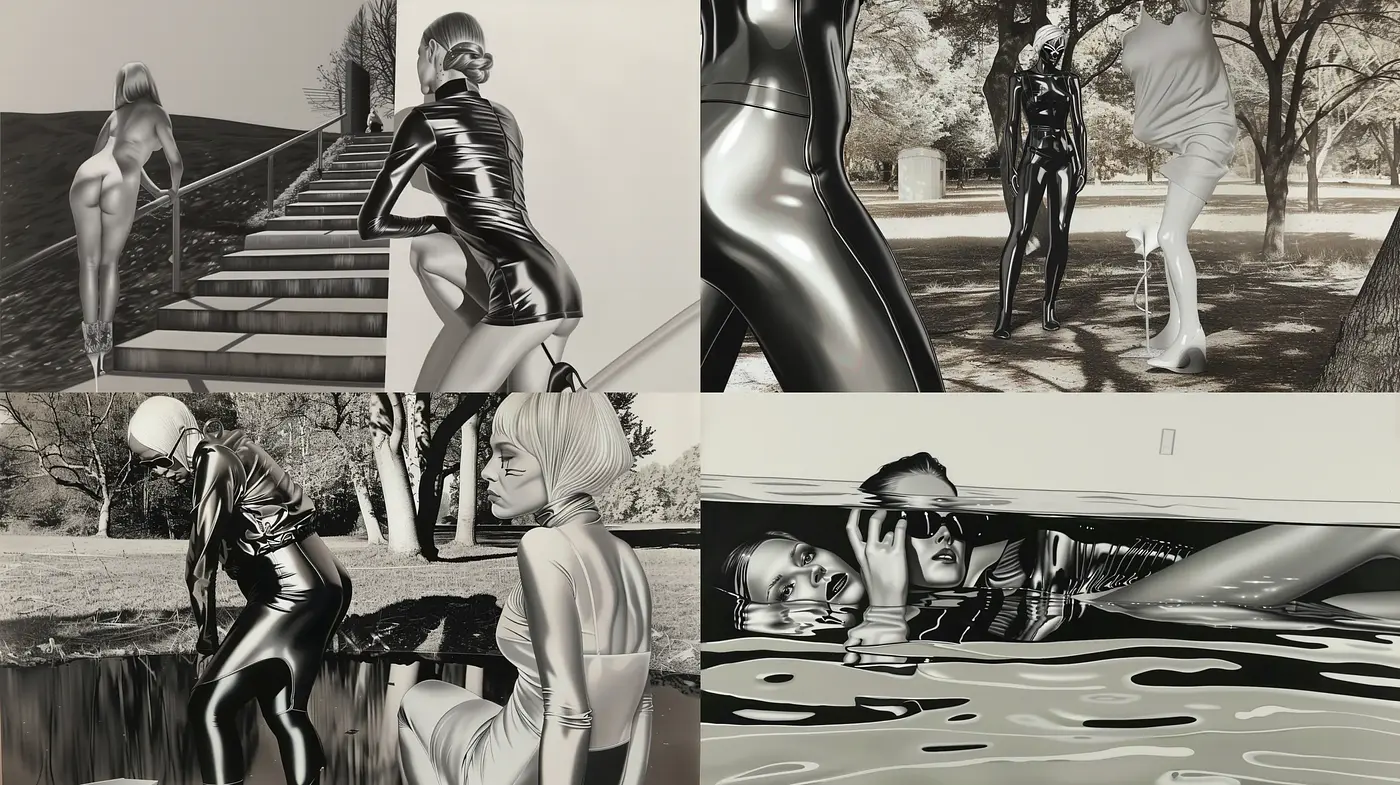 Monochromatic Elegance: A Consistent Exploration of Grayscale Realism - Midjourney sref style