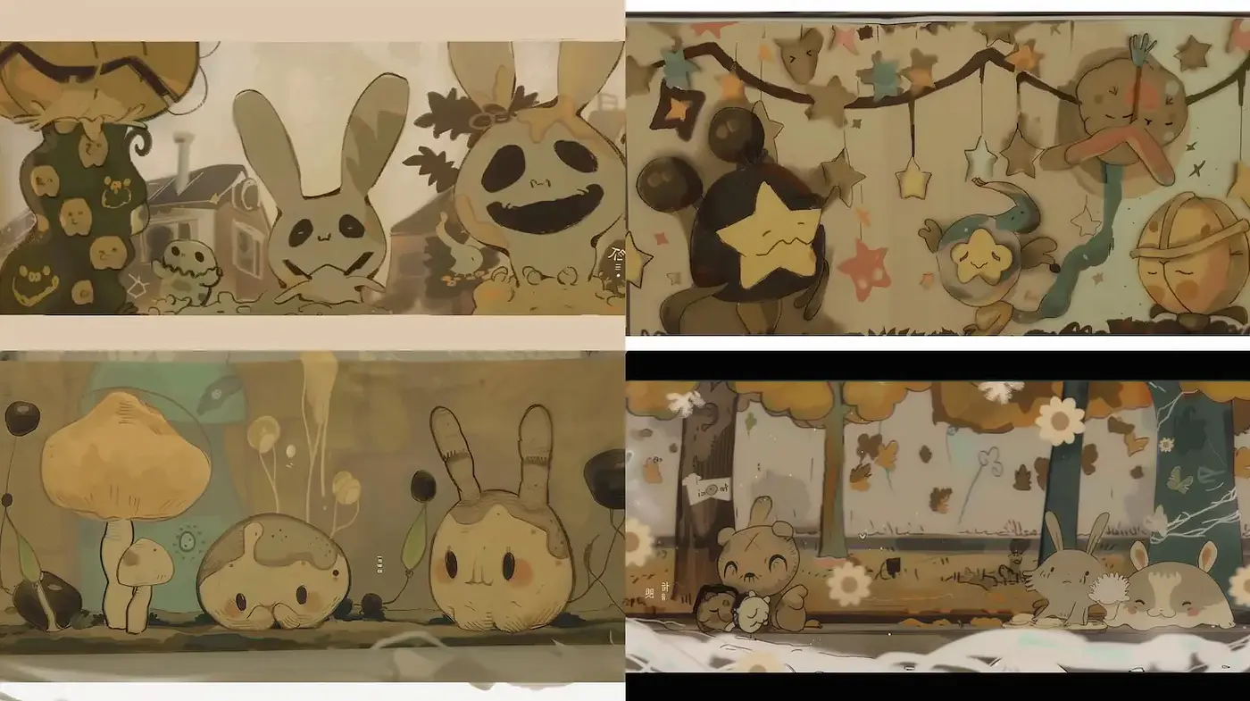 Charming and Whimsical Illustration with a Dreamy Aesthetic - Midjourney sref style