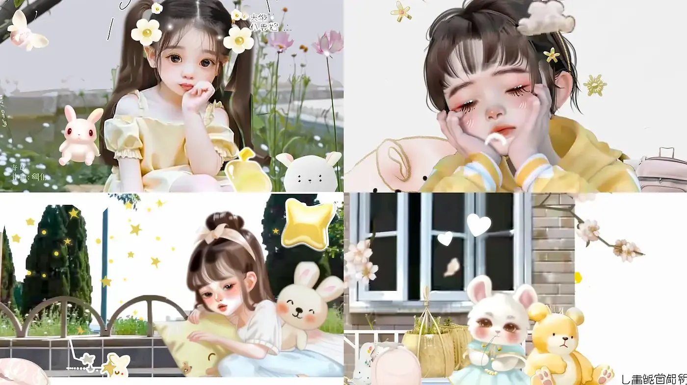 Whimsical and Playful Aesthetic with Soft Textures - Midjourney sref style