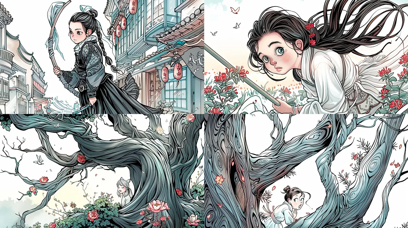 Ethereal Elegance: A Harmonious Fusion of Pastel Hues and Contemporary Anime Artistry - Midjourney sref style