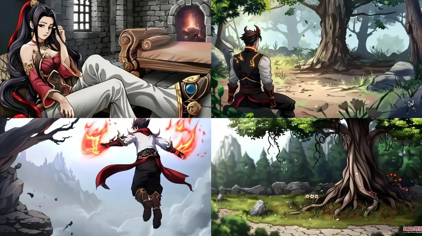 Whimsical Anime-Inspired Digital Artwork Consistency - Midjourney sref style