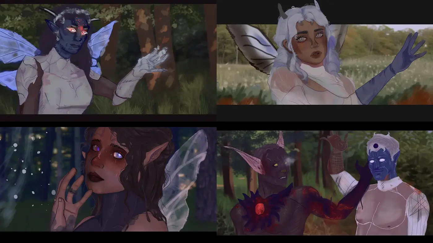 Mystical Twilight: An Enchanted Fusion of Fantasy and Nature - Midjourney sref style