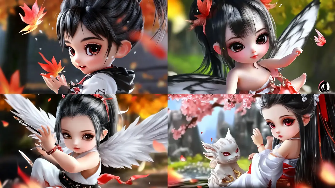 Enchanted Anime-Inspired Fairy Illustrations with Autumnal Hues - Midjourney sref style