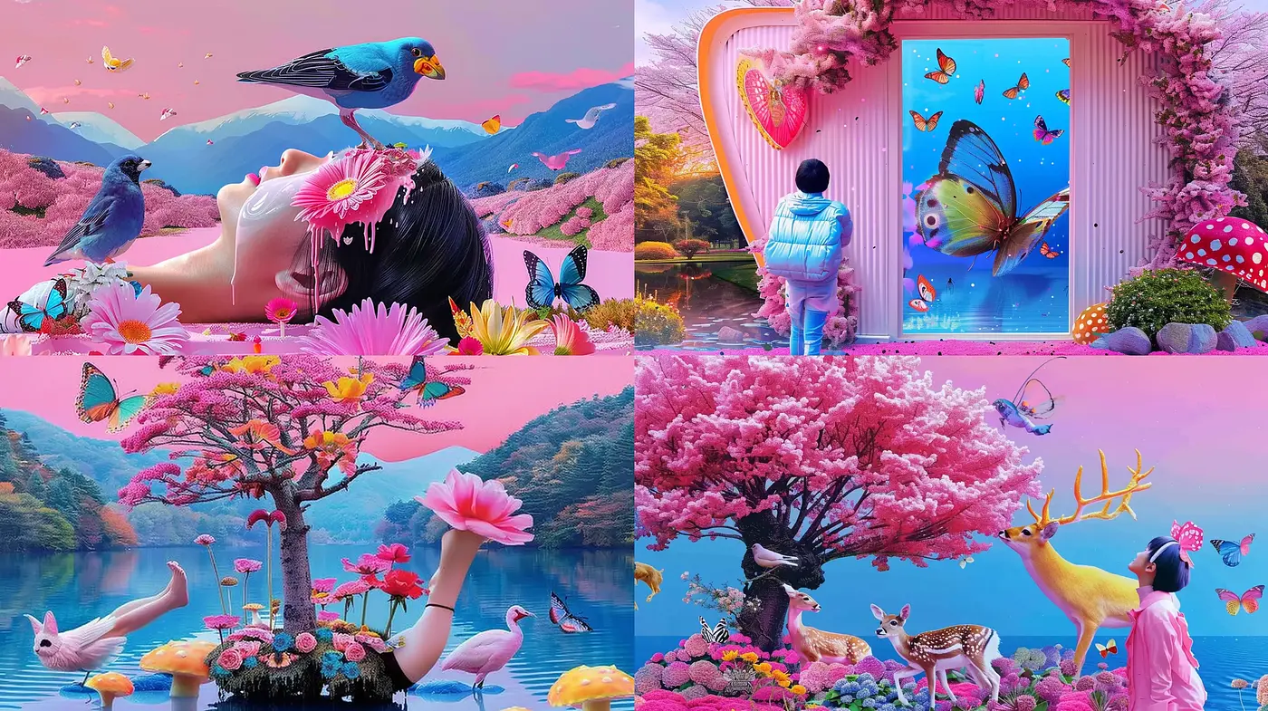 Ethereal Dreamscapes with Surreal Vividness - Midjourney sref style