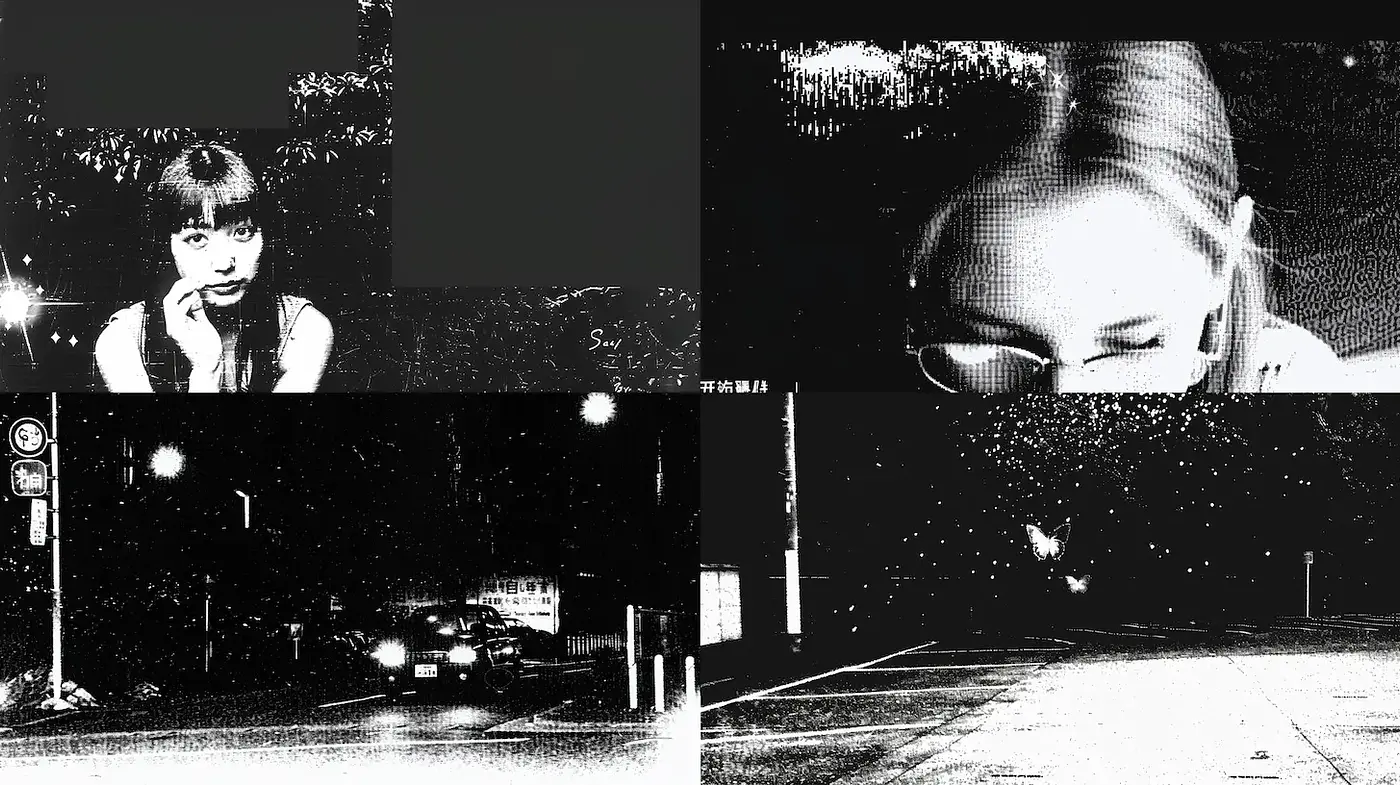 Dark, atmospheric noir with a high-contrast aesthetic - Midjourney sref style