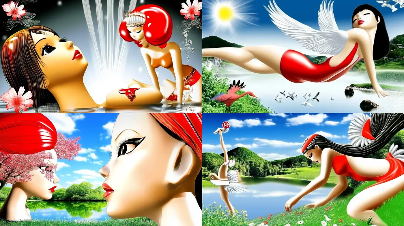 Luminous Fauna Fantasia: A Hyperreal Digital Art Fusion - Midjourney sref style