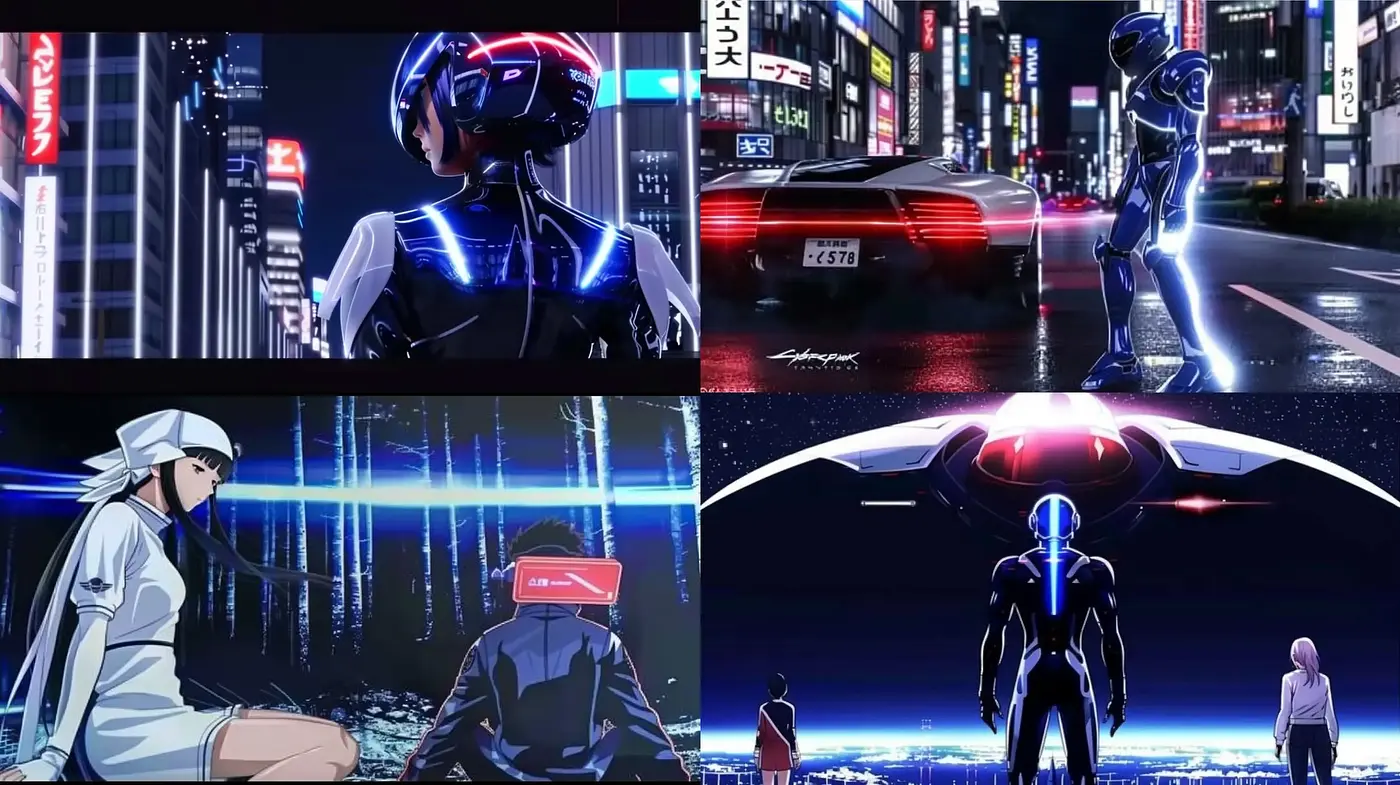 Futuristic Neon-Noir Aesthetic with a Cyberpunk Essence - Midjourney sref style