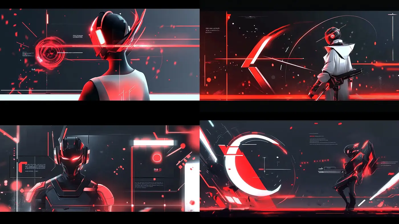 Cybernetic Symphony: A Fusion of Futuristic Aesthetics and Neon Contrasts - Midjourney sref style