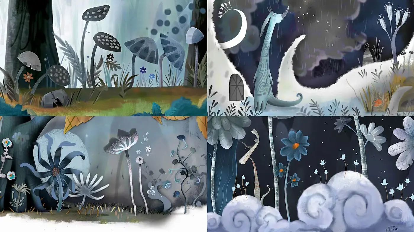 Whimsical and Dreamlike Imagery with a Surreal Touch - Midjourney sref style