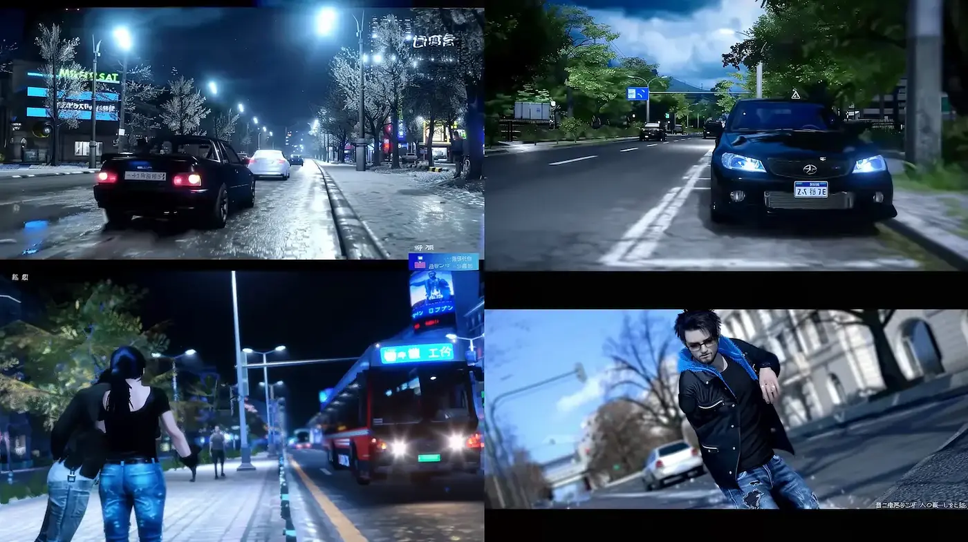 Cinematic Night Scenes with a Contemporary Urban Aesthetic - Midjourney sref style