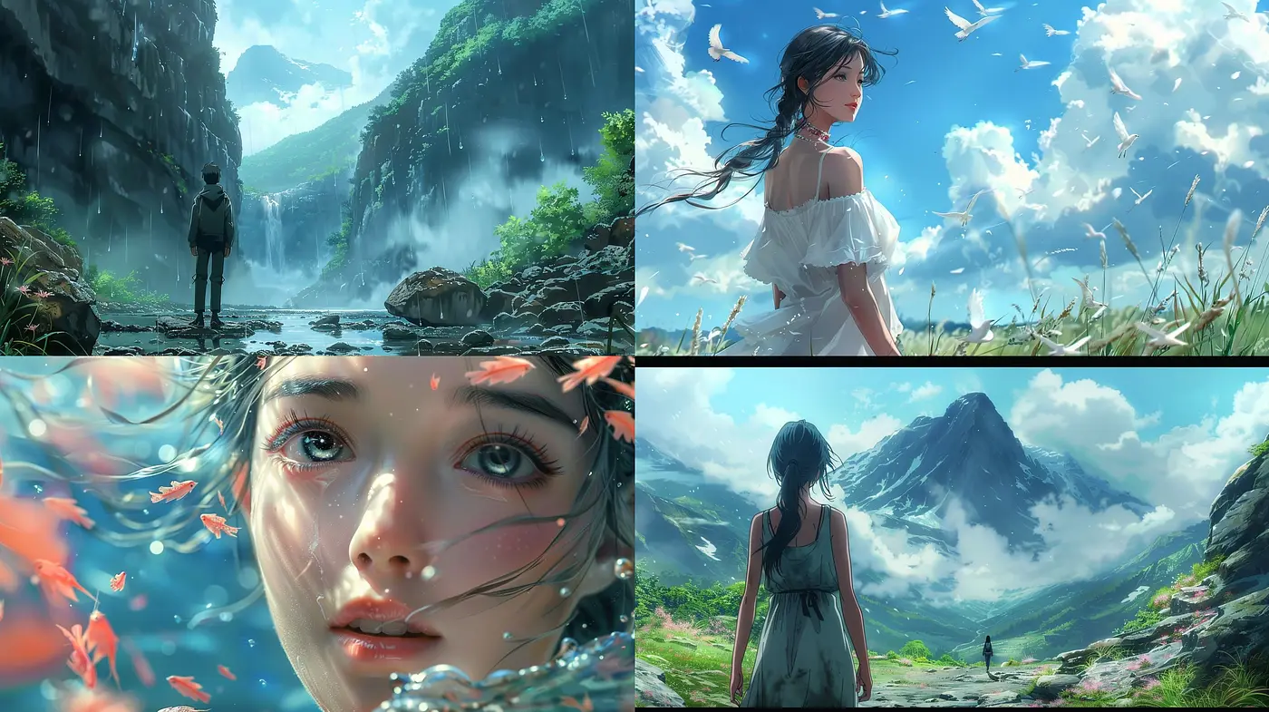 Ethereal Nature-Inspired Dreamscapes with a Touch of Surrealism - Midjourney sref style