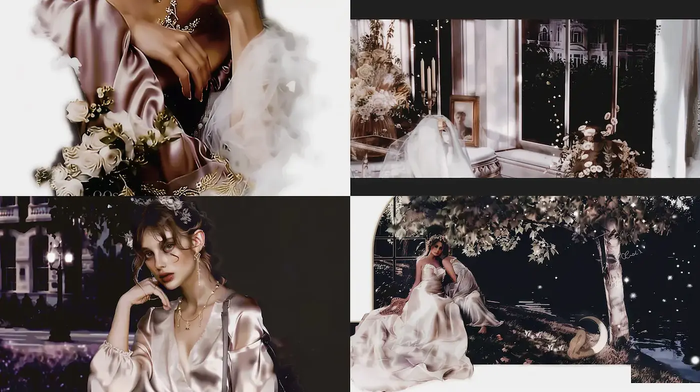 Elegant and Ethereal Aesthetic with Romantic Undertones - Midjourney sref style