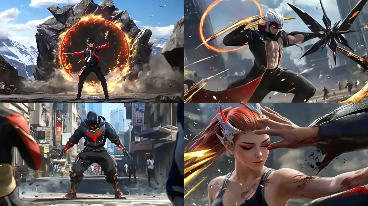 Dynamic Action-Infused Hyper-Realism with a Cinematic Edge - Midjourney sref style